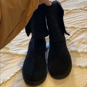 BLACK UGG sweater fold over Ugg’s